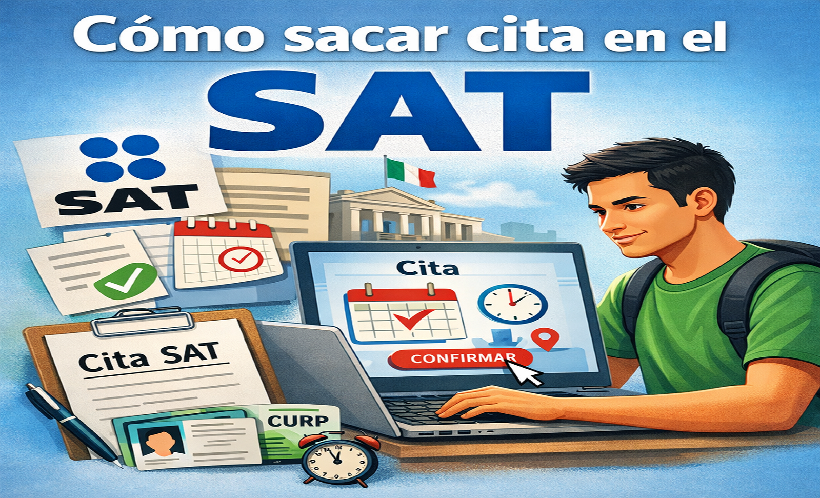 como sacar cita en el sat